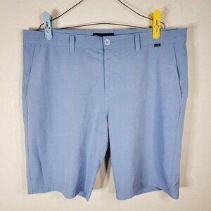 Travis Mathew Mens Chino Golf Shorts Size 40 Blue Casual Hybrid Performance